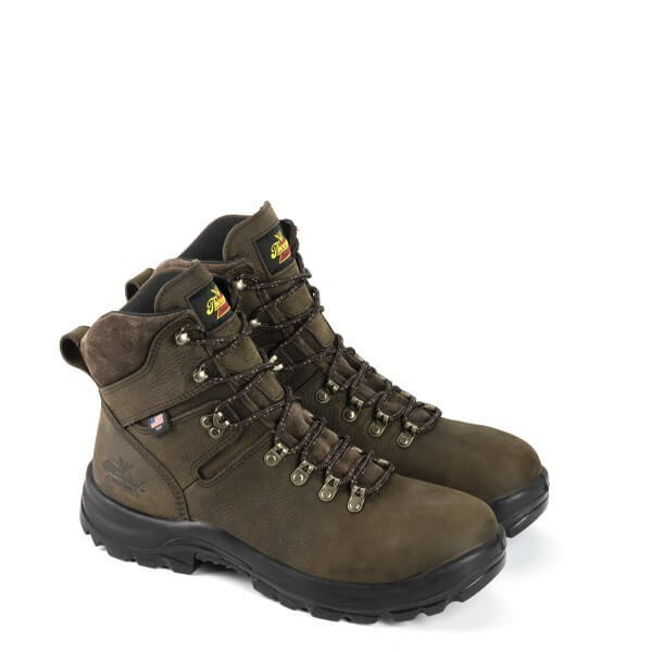 Brown Men's Thorogood American Union Series – Waterproof – 6″ Steel Toe Work Boots | 65832-PBYW