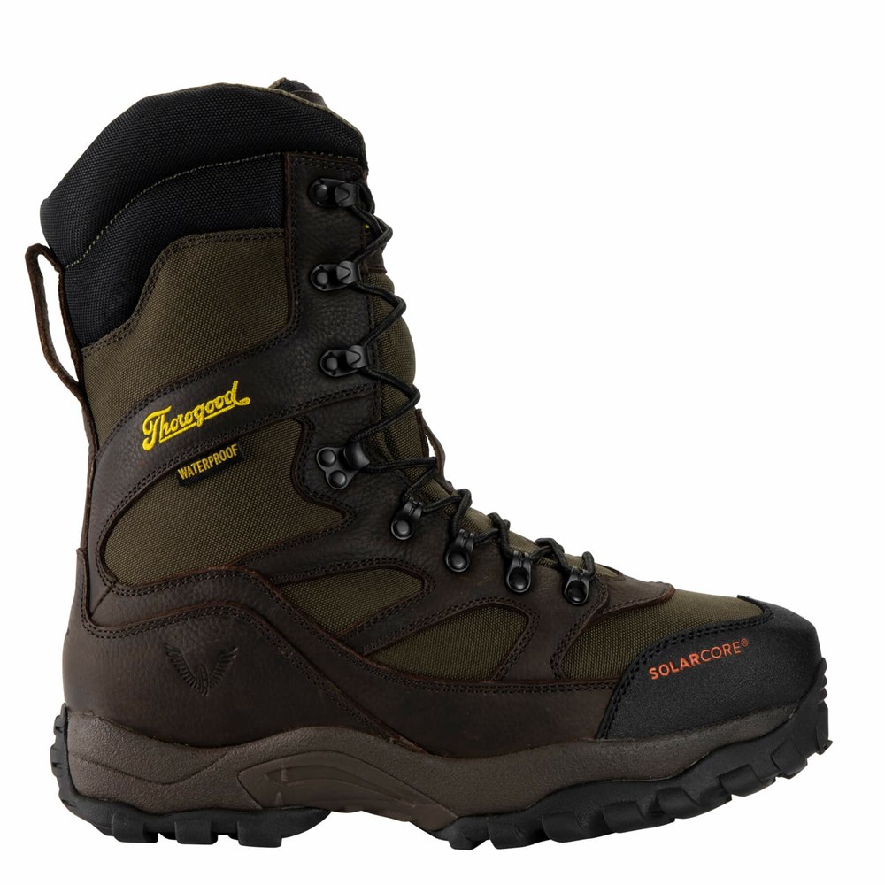 Brown Men\'s Thorogood Mountain Ridge Insulated With Solarcore Hunting Boots | 12798-QXUK