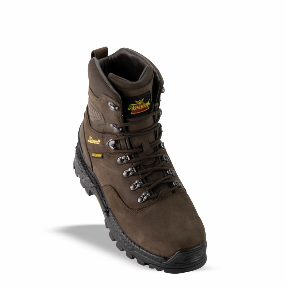 Chocolate Men's Thorogood Infinity Fd Series - 7″ Drakar Waterproof Outdoor Boot Waterproof Boots | 28167-PUCA