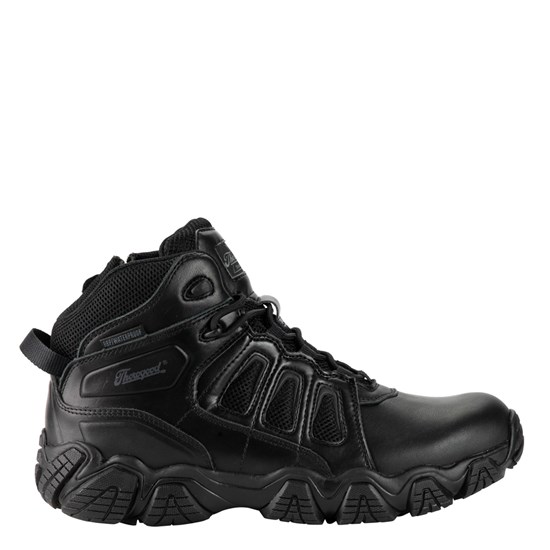 Black Men's Thorogood Crosstrex Polishable Toe / Side Zip - Bbp Waterproof Waterproof Boots | 23195-IYQA