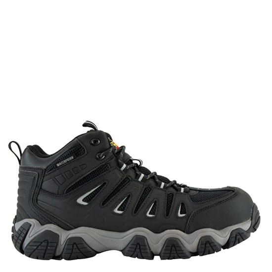 Black Men's Thorogood Crosstrex Series - Waterproof - Mid Cut Safety Toe Hiker Waterproof Boots | 97345-SICP