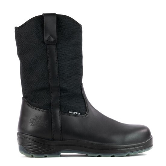 Black Men's Thorogood Thoro-flex Slip-on Uniform Boots | 26037-FDNY