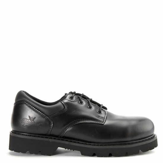 Black Men's Thorogood Uniform Classics - Safety Toe Oxford Waterproof Work Boots | 71936-LXIA